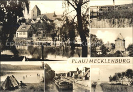 72359895 Plau See Schloss Turm Zeltplatz Plauer See Frachter Plau - Plau