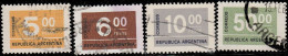 Argentine 1976. ~ YT 1043 / 67 - Chiffres (4 V) - Oblitérés