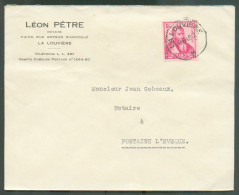 1Fr. SAVANT  DODONALYS Obl. Sc LA LOUVIERE Sur Lettre Du 9-8-1942 Vers Fontaine-l'Evêque - 21920 - Cartas & Documentos