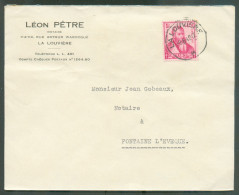 1Fr. SAVANT  DODONALYS Obl. Sc LA LOUVIERE Sur Lettre Du 9-8-1942 Vers Fontaine-l'Evêque - 21920 - Covers & Documents