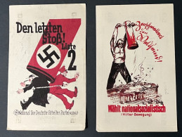 Color 50 BILLION WW2 Germany Nazi Propaganda FORGERY Overprint On Genuine 1923 Banknote EF+ - Otros & Sin Clasificación