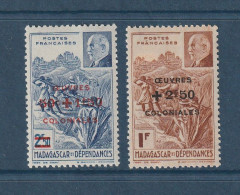 Madagascar - YT N° 284 Et 285 ** - Neuf Sans Charnière - 1944 - Unused Stamps