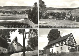 72358581 Raun Panorama Kirche Fachwerkhaus Raun - Bad Brambach