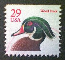 Stamps, United States, Scott #2485, Used(o), 1991,  Wood Duck Definitive, 29¢, Multicolored - Usados