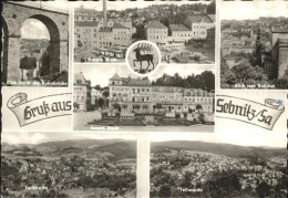 72358470 Sebnitz Bahnbruecke Innere Stadt Blick Vom Knoechel Teilansichten Sebni - Sebnitz