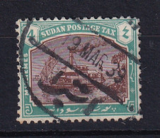 Sdn: 1927/30   Postage Due - Gunboat  SG D10   4m   Used - Sudan (...-1951)