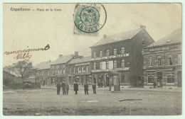 Erquelinnes -- Place De La Gare. (2 Scans) - Erquelinnes