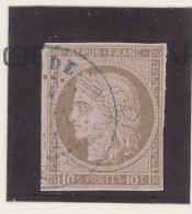 INDE  N°18 -COLONIES GÉNÉRALES CÉRÈS 10c BRUN / ROSE  TTB -Obl CàD -INDE /*CHANDERNAGOR *1 JUIN 81 - Used Stamps