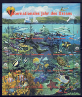 UNO Wien 1998 - Jahr Des Ozeans, Nr. 252 - 263 Im Zd-Bogen, Gestempelt / Used - Gebraucht