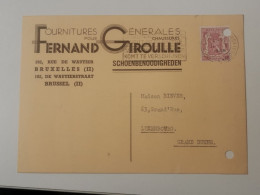 Carte Postale, Fournitures Fernand Giroulle 1948 - Cartoline 1934-1951