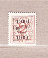 1960 Nr PRE699** Zonder Scharnier.Heraldieke Leeuw:2c.Opdruk 1960-1961 .OBP 1,25 Euro. - Typos 1951-80 (Chiffre Sur Lion)