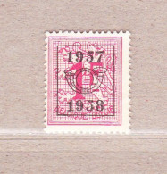 1957 Nr PRE675(*) Zonder Gom.Heraldieke Leeuw:1fr.Opdruk 1957-1958. - Typos 1951-80 (Chiffre Sur Lion)