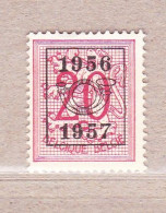 1956 Nr PRE661(*) Zonder Gom.Heraldieke Leeuw:20c.Opdruk 1956-1957. - Typos 1951-80 (Chiffre Sur Lion)