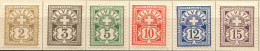 SUISSE - Z 80 A 85  TYPE CHIFFRE - SERIE COMPLETE * - Unused Stamps
