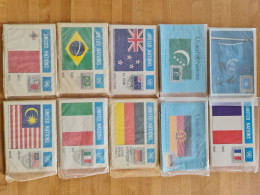 RARE : Cartes Maximum (160) Oblitérées Premier Jour - Drapeaux Nations Unies NY - 1980-89 - Andere & Zonder Classificatie