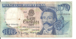 PORTUGAL 100 ESCUDOS 1965 VF P 169 A - Portogallo