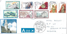 Belle Lettre De Belgique (2024) Adressée à Andorra, Avec Timbre à Date Arrivée Illustré Andorran - Brieven En Documenten