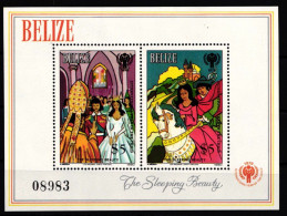 Belize Block 23 Mit 526-527 Postfrisch Jahr Des KIndes #HD533 - Belize (1973-...)