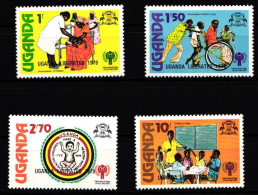Uganda 203-206 Postfrisch Jahr Des KIndes #HD633 - Ouganda (1962-...)