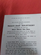 Doodsprentje Honoré Jozef Hulstaert / Sint Gillis Waas 10/5/1904 - 29/3/1975 ( Alice Maria Van Dam ) - Religion & Esotérisme