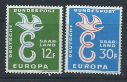 Sarre YT 421-422 Neuf Sans Charnière - XX - MNH Europa 1958 - Unused Stamps