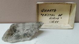 QUARTZ CRISTAL DE ROCHE ISÈRE 23 Gr - Mineralien