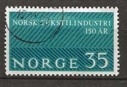 Norway 1963 150th Anniversary Of Norwegian Textile Industry.  Mi 501 Cancelled(o) - Oblitérés