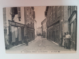 Cpa 69 Condrieu La Grande Rue (charcuterie,animée) - Condrieu