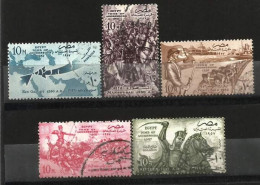 Egypt 1957 - Complete Set Of Egypt Tomb Of Aggressors 1957 ) - VF - Gebraucht