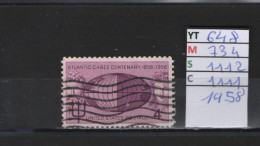 PRIX FIXE Obl 648 YT 734 MIC 1112 SCO 1111 GIB Neptune Globe Vierge De La Mer 1958  58A/07 - Gebraucht