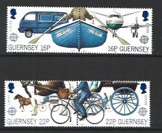 Timbre Europa En Neuf ** Guernesey N 419 / 422 - 1988