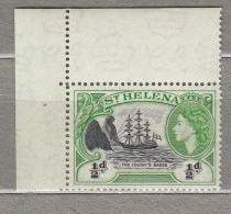 St Helena 1953 - 59 QE2 1/2d Green & Black MNH(**) #30073 - Saint Helena Island