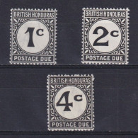 BRITISH HONDURAS 1923, SG# D1-D3, Part Set, Wmk Mult Script CA, Postage Due, MH - British Honduras (...-1970)