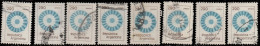 Argentine 1979. ~ YT 1191x8 + 1192x9 + 1193x6 + 1194x5 - Couleurs Nationales  (28 V) - Used Stamps