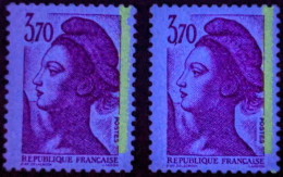 2486b**x2 Ex. Liberté 1 Bande De Phosphore à Droite Cote 10€ - Unused Stamps