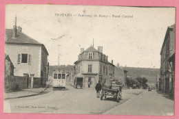 SAS1336   CPA   FROUARD (Meurthe Et Moselle) Faubourg De Nancy - Point Central - Tramway - Charrette  +++++ - Frouard