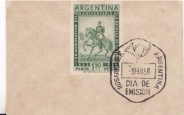 Argentina - 1956 - FDC - 104th Anniversary Of The Battle Of Caseros - Caja 30 - FDC