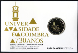 PO20020.5 - COINCARD PORTUGAL - 2020 - 2 Euros Comm 730ans Université Coimbra BE - Portugal