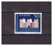 LIECHTENSTEIN   . N °  388 .   50 R  EUROPA     OBLITERE     .  SUPERBE . - Gebruikt