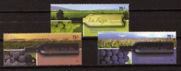 Argentina 2006 Wines Landscapes Complete Set Of 3 Values MNH - Nuevos