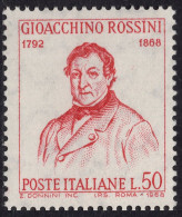 Italia / Italia 1968 Correo 1021 **/MNH Centenario De La Muerte De Gioachino Ro - 1961-70: Mint/hinged
