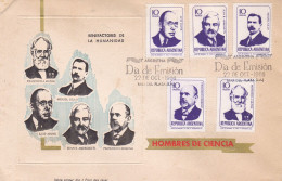 Argentina - 1966 - FDC - Benefactors Of Humanity - Men Of Science - Conmemorative Envelope -  Caja 30 - FDC