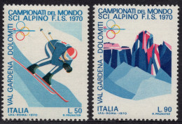 Italia / Italia 1970 Correo 1041/42 **/MNH Campeonato Mundial De Esquí Alpino ( - 1961-70: Mint/hinged