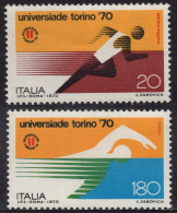 Italia / Italia 1970 Correo 1050/51 **/MNH Universidades En Turín (2 Sellos)  - 1961-70: Neufs