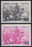 Italia / Italia 1970 Correo 1055/56 **/MNH Centenario De La Participación Garib - 1961-70: Mint/hinged
