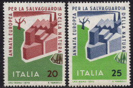 Italia / Italia 1970 Correo 1063/64 **/MNH Año Europeo (2 Sellos)  - 1961-70: Mint/hinged