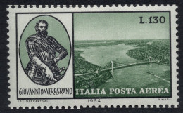 Italia / Italia 1964 Aereo 144 **/MNH Inauguracion Del Puente Verrazzano A New  - 1961-70: Mint/hinged