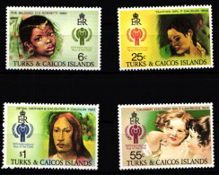 Turks Und Caicos 431-434 Postfrisch Jahr Des KIndes #HD631 - Turks & Caicos (I. Turques Et Caïques)