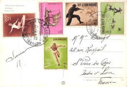 MO-24-183 : SAN MARINO  DONT TIMBRES JEUX OLYMPIQUES - Storia Postale