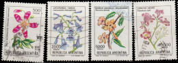 Argentine 1982. ~ YT 1290 à 93 - Fleurs - Used Stamps